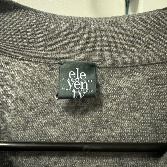 Eleventy Milano Gray Textured Polo Shirt - Picture 2 of 4